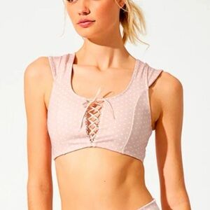 ✨ NWT BEACH BUNNY BFIT HAZEL POLKA DOT Athletic TOP B FIT super cute!